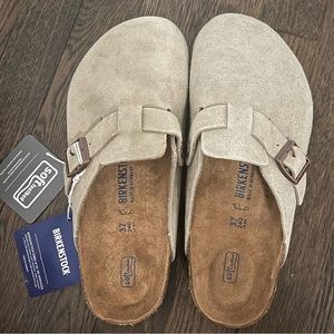 Boston Birkenstocks Taupe 37